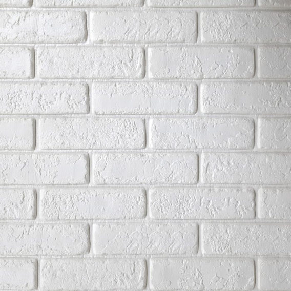Painel 3D tijolo branco adesivo espuma 70X76 cm