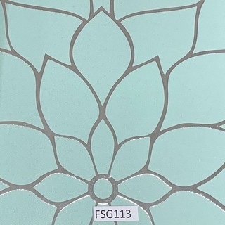 Papel de parede flor de lótus azul turquesa famous scene FSG113