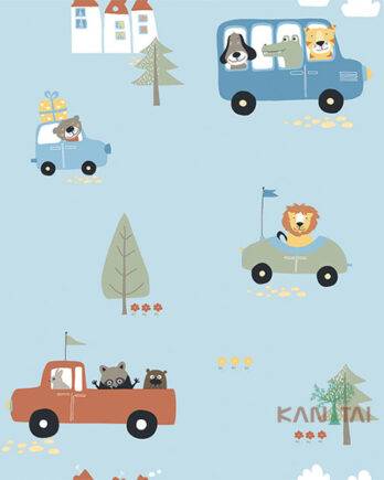 PapPapel de Parede infantil azul claro Yoyo 2 YY204303R